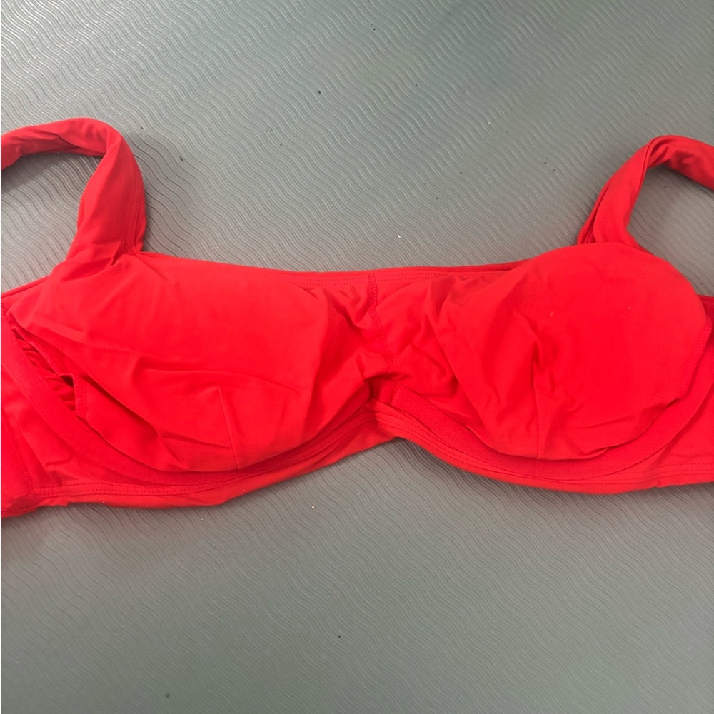 athleta Vibrant orange  Bikini Top size 32 D/DD - Picture 2 of 6